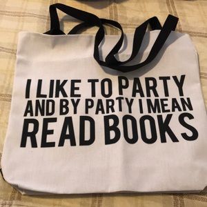 18x18 book tote bag